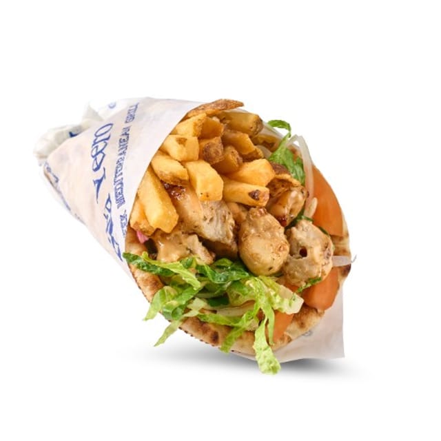 Chicken Souvlaki Pita.