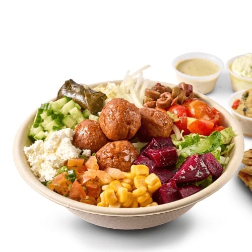 Plant Based Meatballs Bowl.