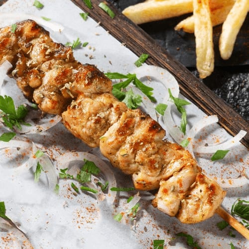 Chicken Souvlaki.