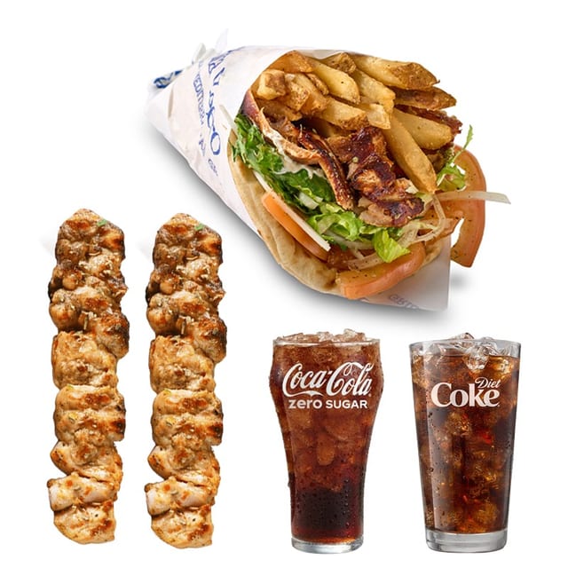 Wrap & Skewers combo.