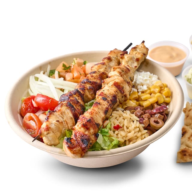 Chicken Souvlaki Bowl.