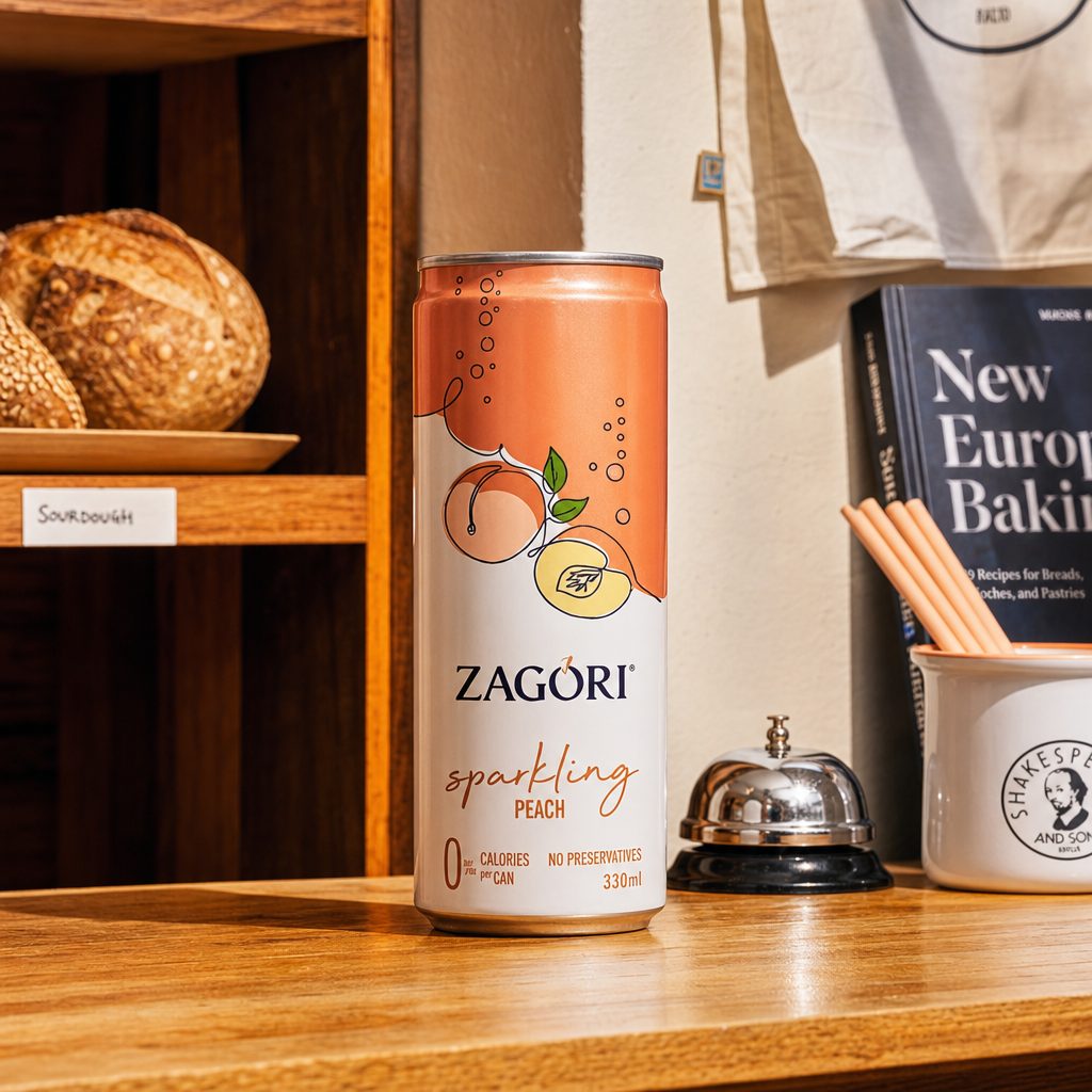 Zagori Sparkling Water Peach.