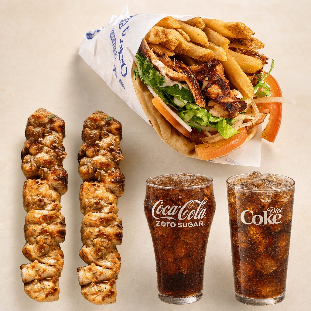 Wrap & Skewers combo.