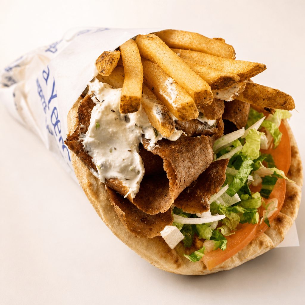 Beef & Lamb Yeero Pita.