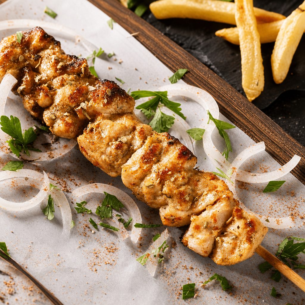 Pork Souvlaki.