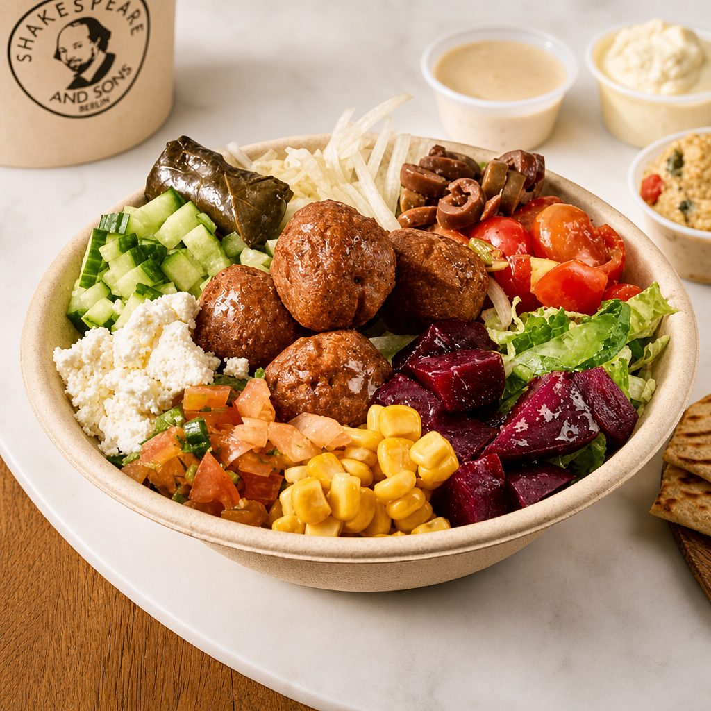 Plant Based Meatballs Bowl.