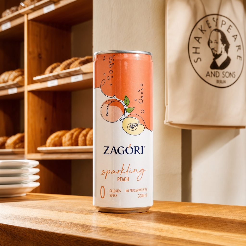 Zagori Sparkling Water Peach.