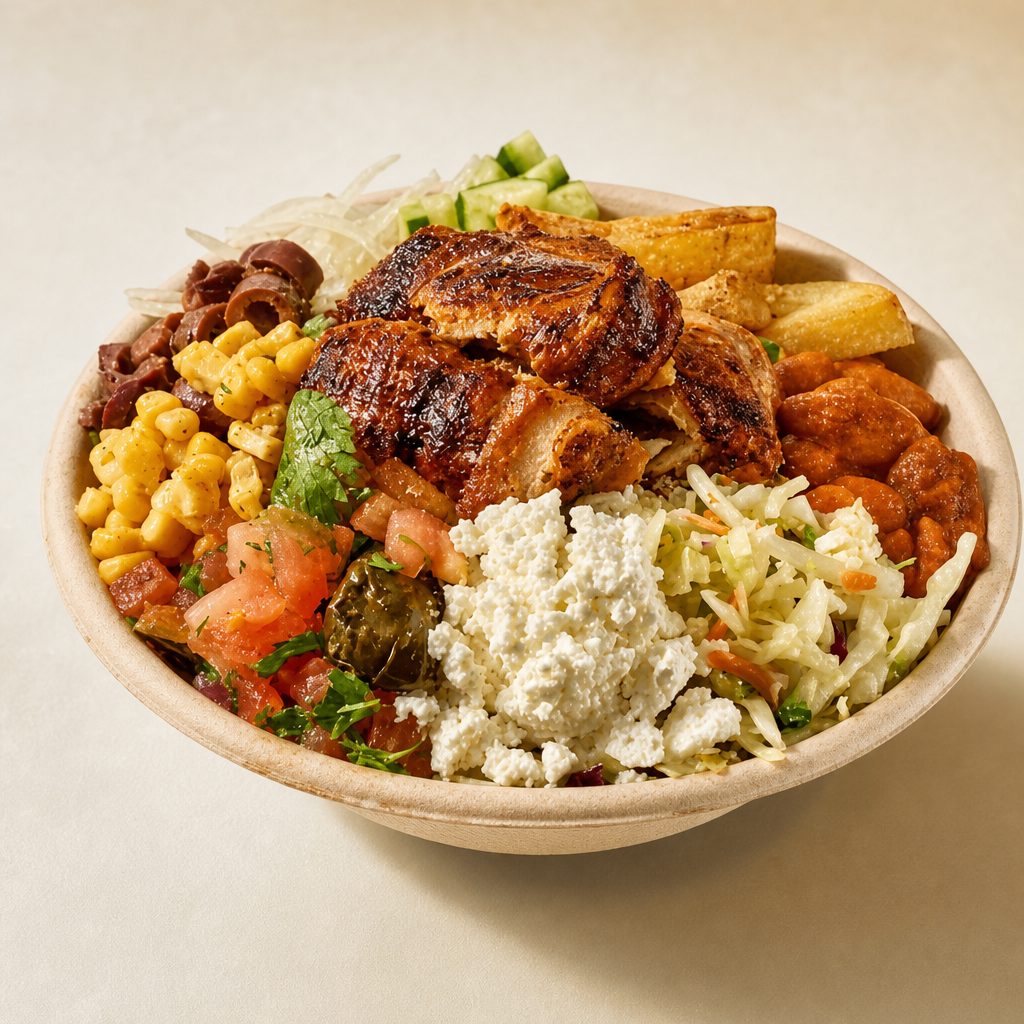 Chicken Yeero Bowl.