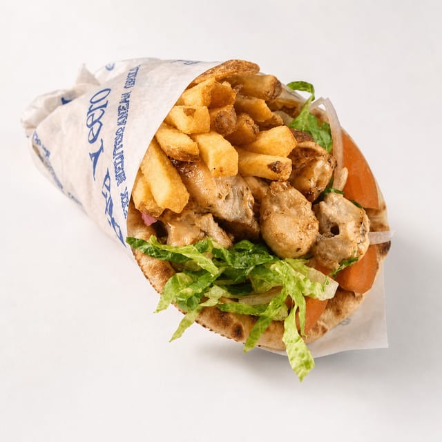 Pork Souvlaki Pita.