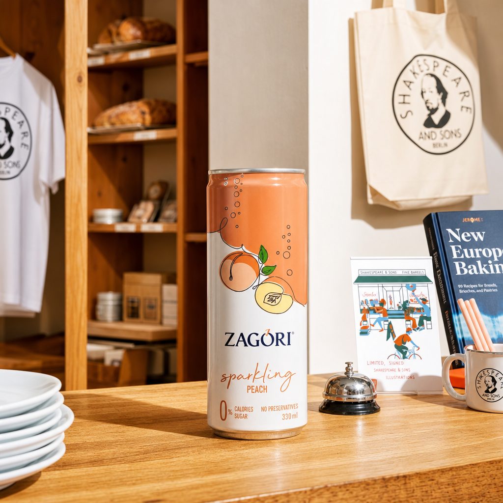 Zagori Sparkling Water Peach.
