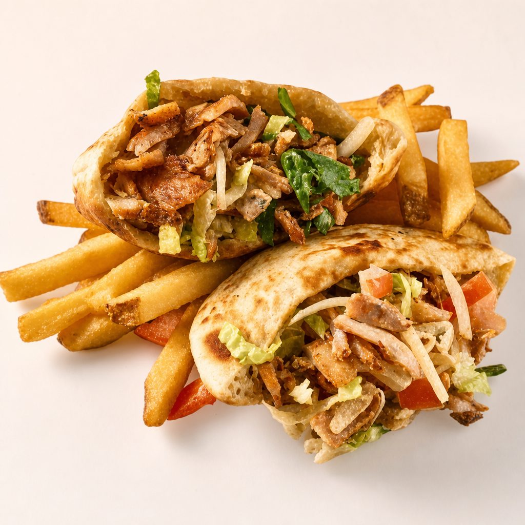 Beef & Lamb Yeero Pita Pocket.
