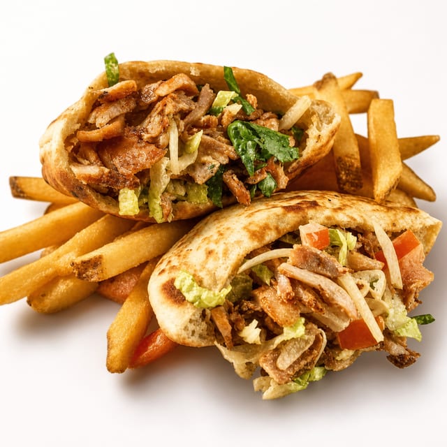 Pork Souvlaki Pita Pocket.