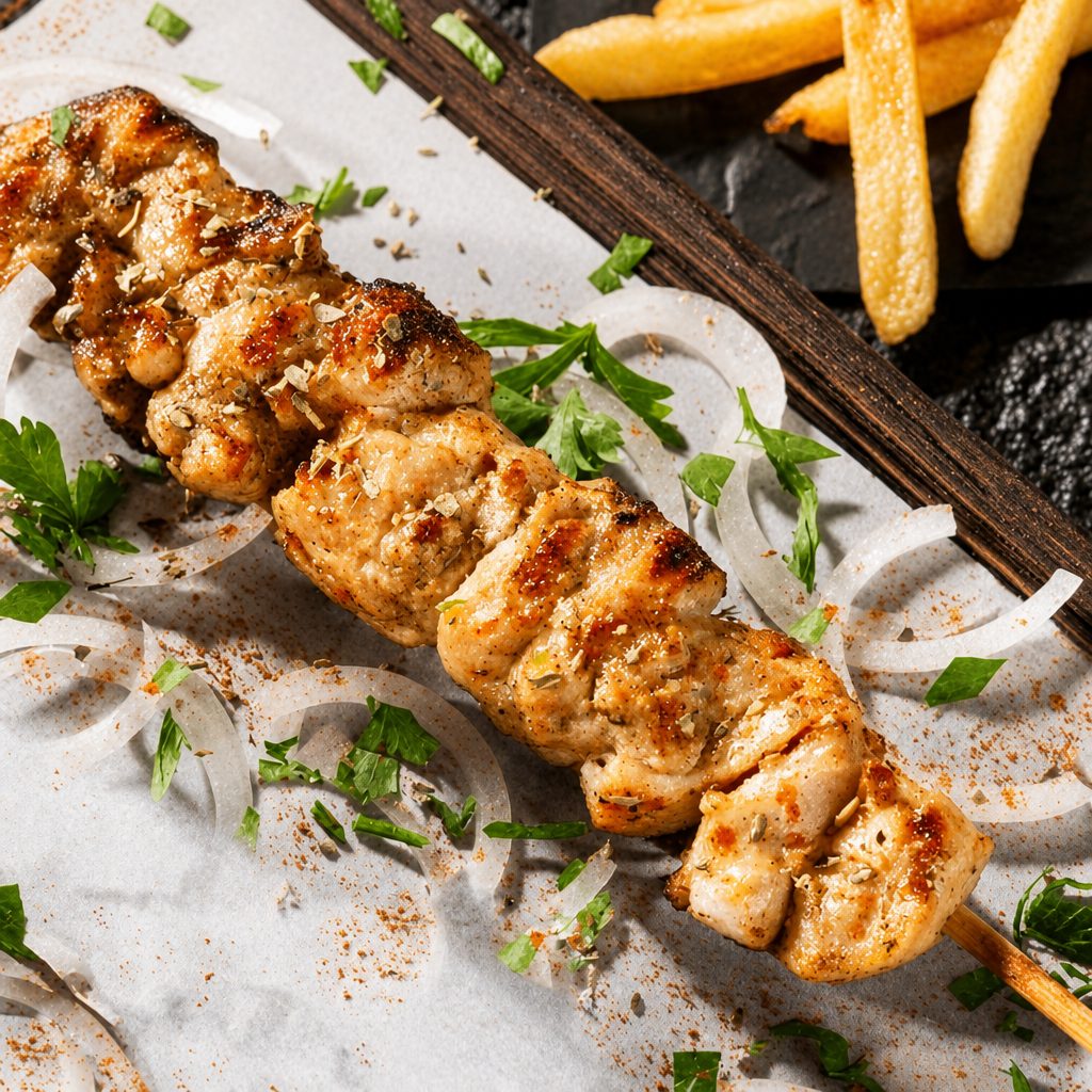 Chicken Souvlaki.