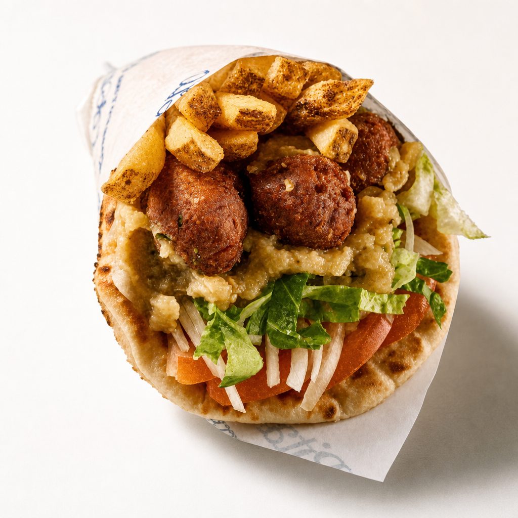 Plant Based Meatballs Pita.