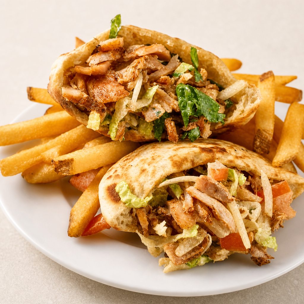 Plant-based Meatballs Pita Pocket.