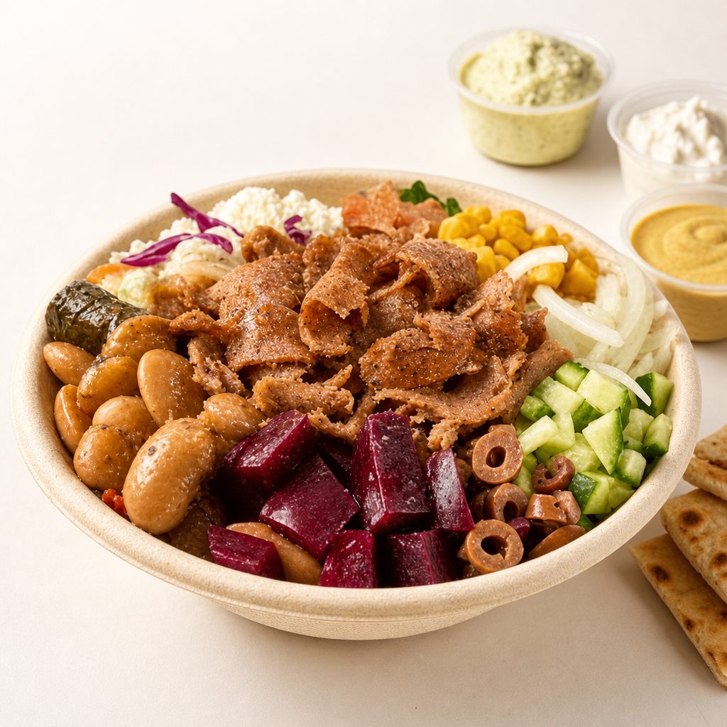 Beef and Lamb Bowl.