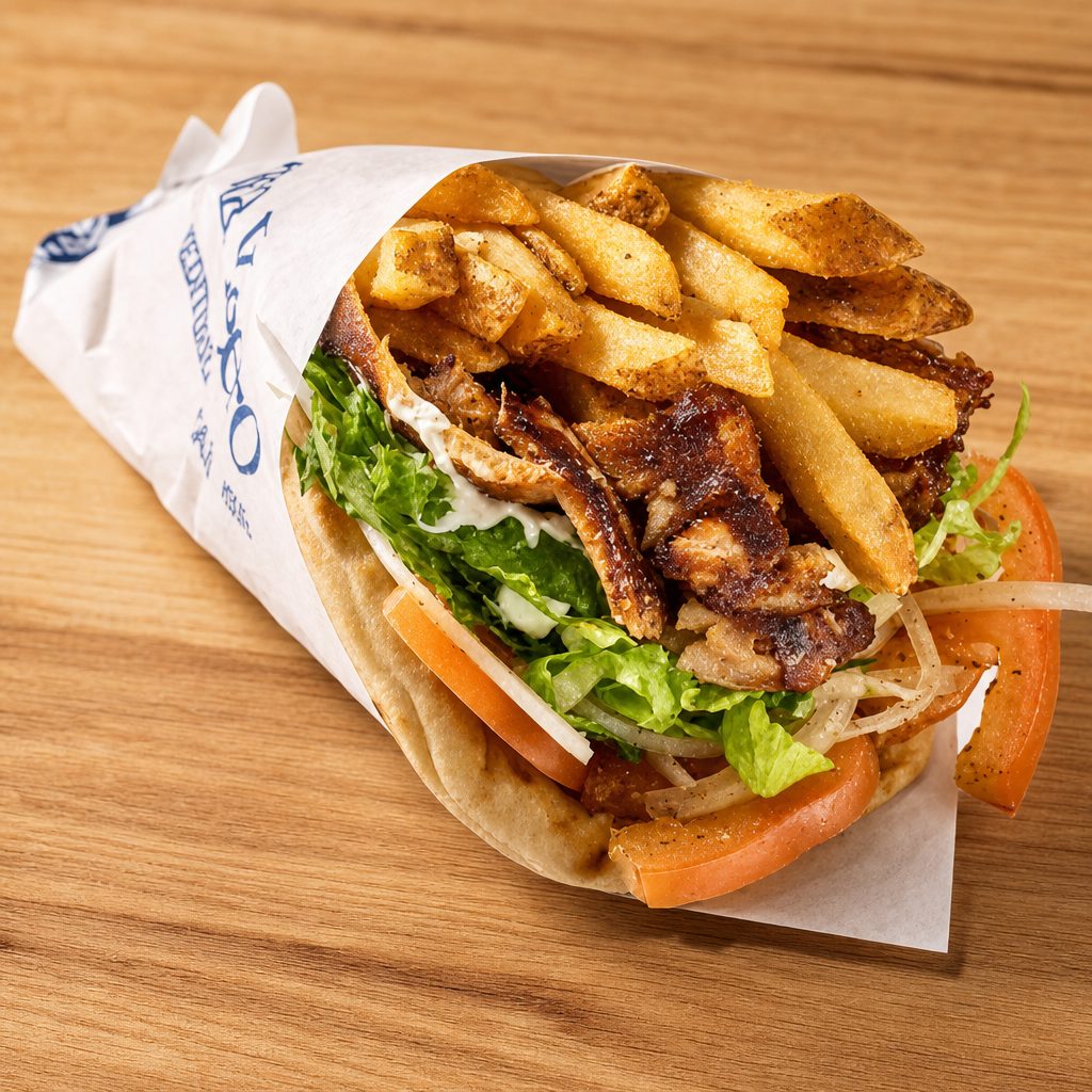 Chicken Yeero Pita.