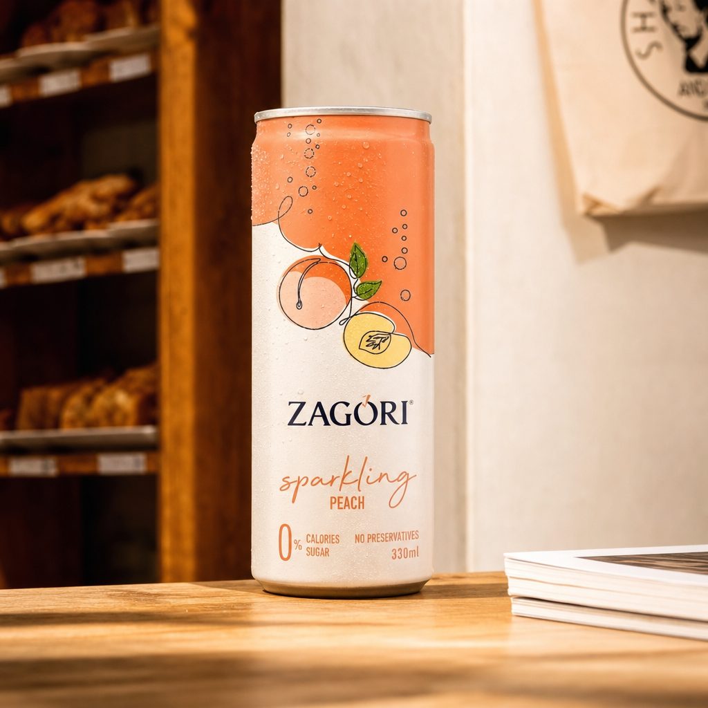 Zagori Sparkling Water Peach.