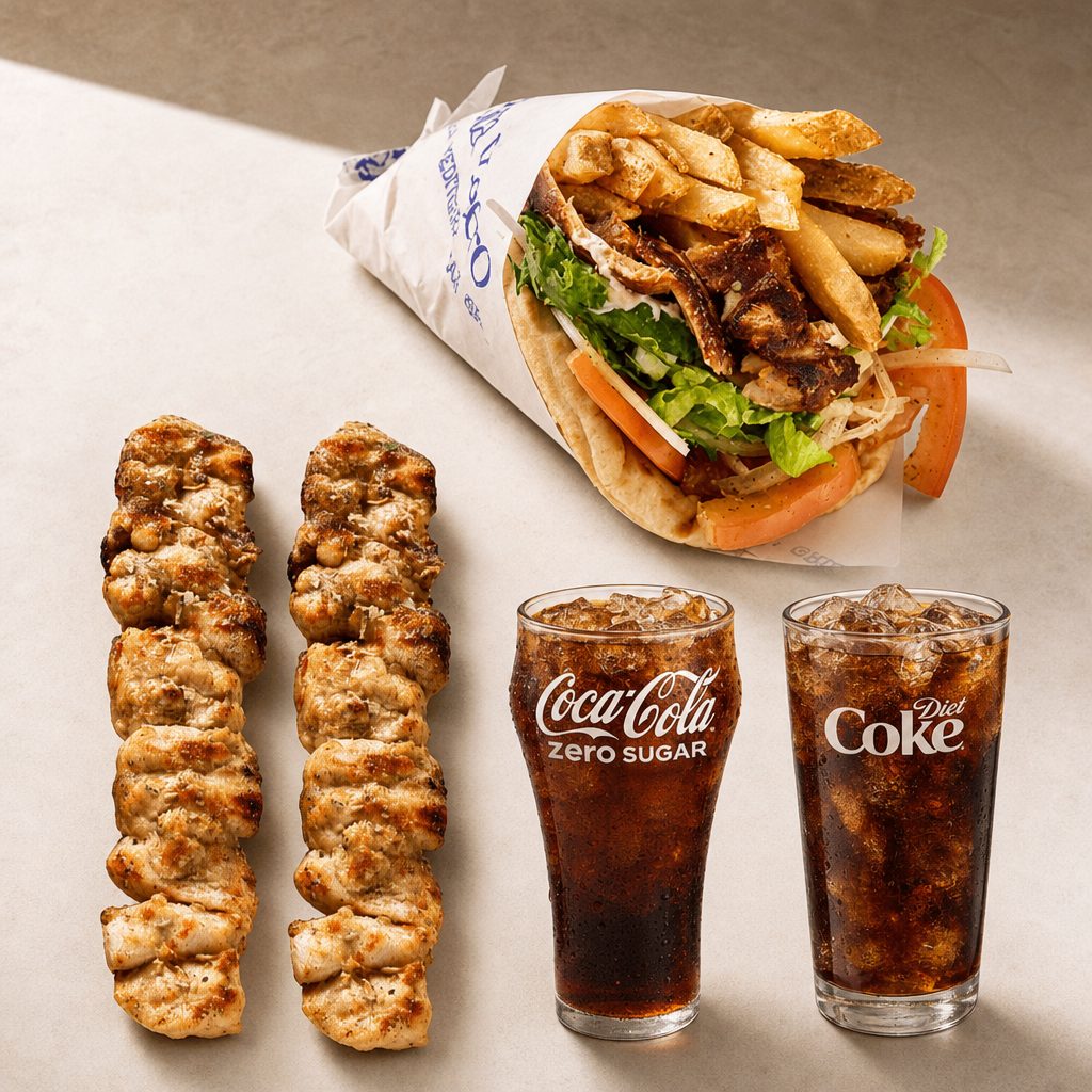 Wrap & Skewers combo.