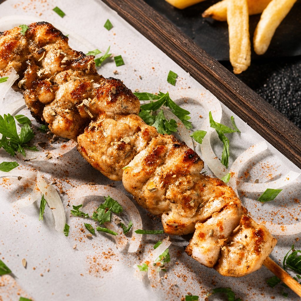 Pork Souvlaki.