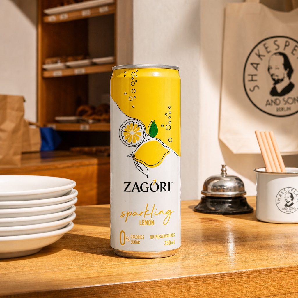 Zagori Sparkling Water Lemon.