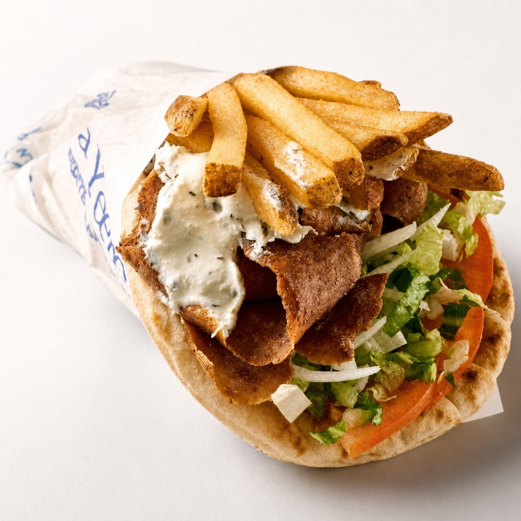 Beef & Lamb Yeero Pita.