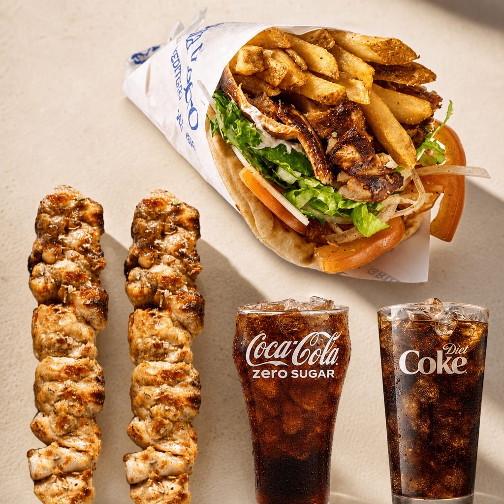 Wrap & Skewers combo.