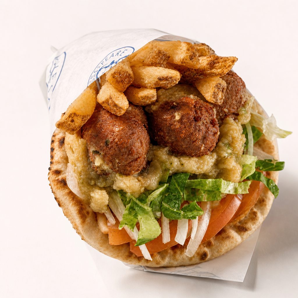 Plant Based Meatballs Pita.