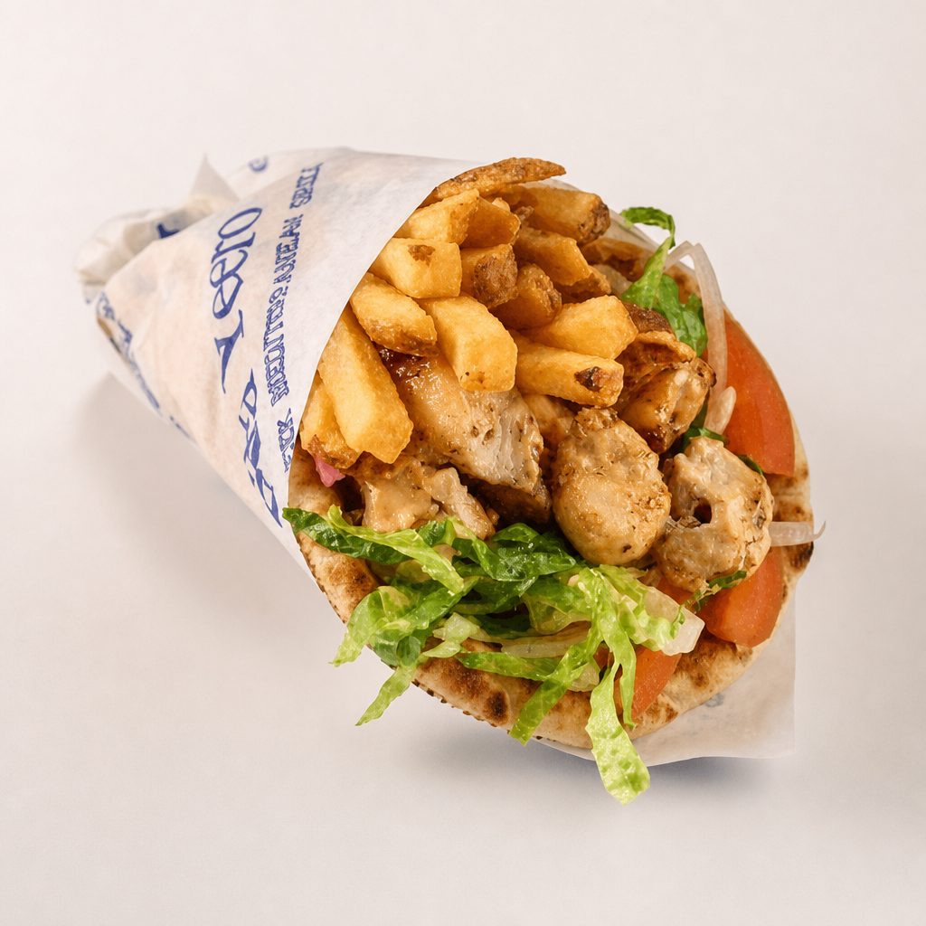 Pork Souvlaki Pita.
