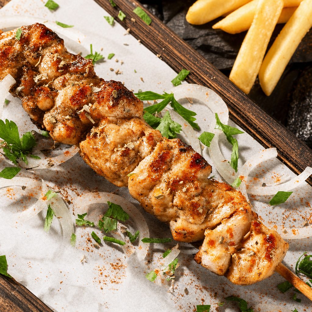 Pork Souvlaki.