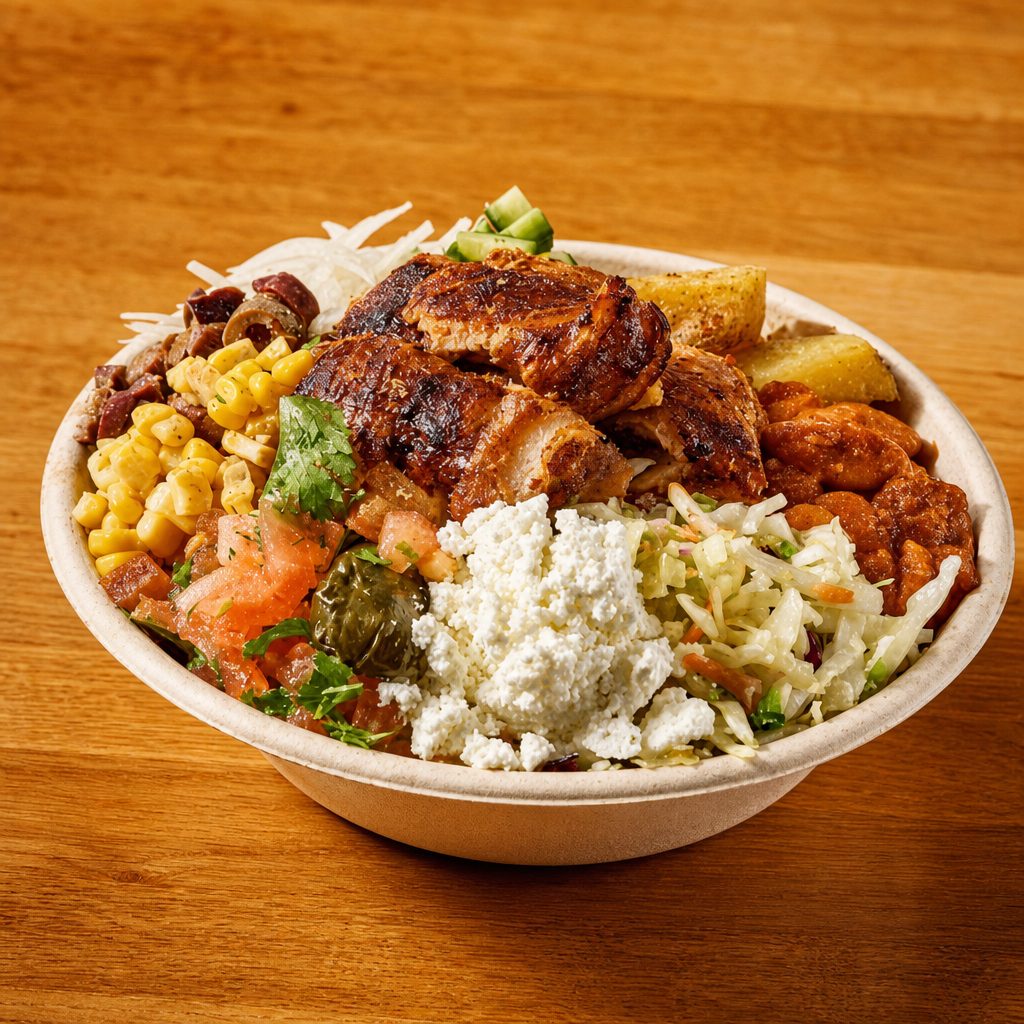 Chicken Yeero Bowl.